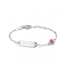 Zilver RH plaatbandje met email LHB 11+2 cm - 3223818