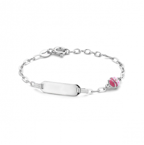 Zilver RH plaatbandje met email LHB 11+2 cm - 3223818