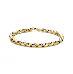 Goud armband fantasie schakel 5 mm 19 cm - 3223821
