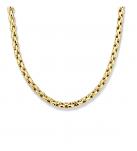 Goud collier fantasie schakel 5 mm 45 cm - 3223822