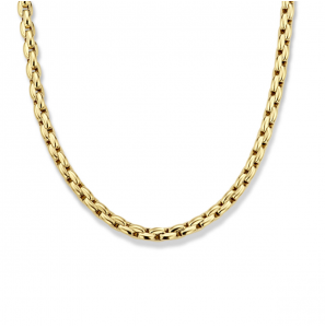 Goud collier fantasie schakel 5 mm 45 cm - 3223822