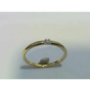ID dames ring met 1x0.03 ct SI-H - 3223829
