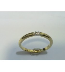 ID dames ring met 1x0.05 ct SI-H - 3223831
