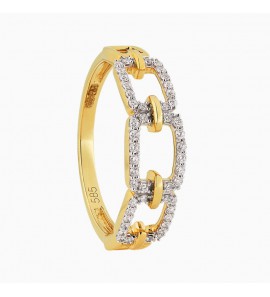 ID dames ring met diam/bril 0.20 crt. - 3223832