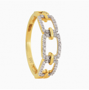 ID dames ring met diam/bril 0.20 crt. - 3223832