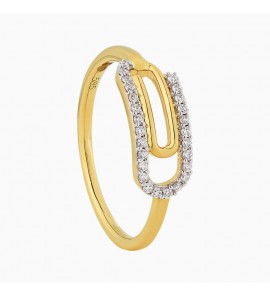 ID dames ring met diam/bril 0.13 crt. - 3223835