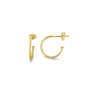 MY iMenso Gold Creoli earring "1.2 Tubo" 14k 14 mm - 3223869