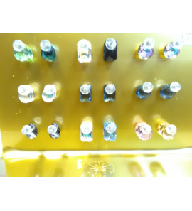 MY iMenso Gold Creoli Pair of stone - 3223871