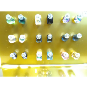 MY iMenso Gold Creoli Pair of stone - 3223871