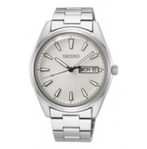 Seiko heren new link staal bracelet wit 100m wd - 3223878