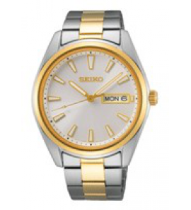 Seiko heren new link bicolour bracelet wit 100m wr - 3223886