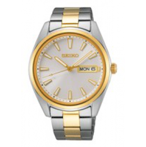 Seiko heren new link bicolour bracelet wit 100m wr - 3223886