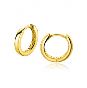 ZINZI Gold klapcreolen 12x1.7 mm - 3223899