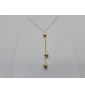 Goud anker collier metpegel hangers 42-45 cm - 3223939