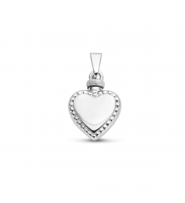 Zilver RH urn medaillon hart 14x14.5 mm - 3223988