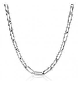 Zinzi zlv. collier paperclip schakels 5.8 mm 45 cm - 5