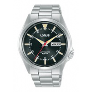 Lorus heren automaat ss bracelet zwart 100m wr - 26