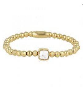 My Bendel Vita Elast. kralenarmband Howlite mt. M - 66