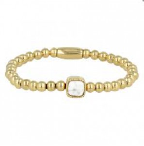 My Bendel Vita Elast. kralenarmband Howlite mt. M - 66