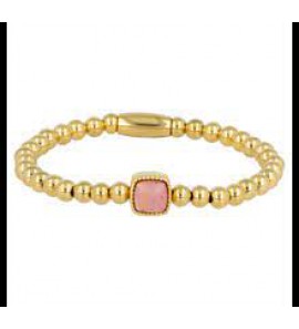 My Bendel Vita Elast. kralenarmband Rhodoniet mt. M - 68