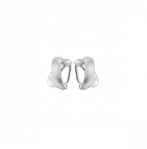 Zilver oorclips X mat/glans - 88