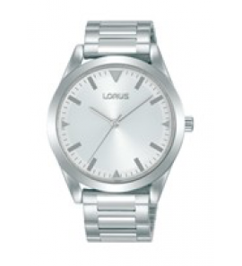 Lorus heren ss bracelet zilver 50m wr - 104