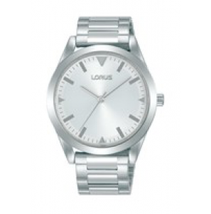 Lorus heren ss bracelet zilver 50m wr - 104