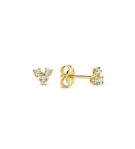 Jackie oorstekers MIRÓ TOPAZ TRIANGLE STUDS - 3,7MM - 106