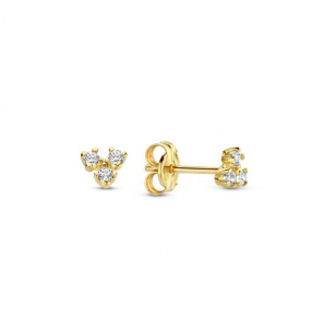 Jackie oorstekers MIRÓ TOPAZ TRIANGLE STUDS - 3,7MM - 106