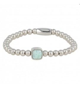 My Bendel Vita elst, armband met Amazoniet mt. M - 125