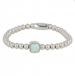 My Bendel Vita elst, armband met Amazoniet mt. M - 125