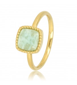 My Bendel Vita ring met Amazoniet mt. 18 - 134