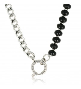 My Bendel Vita collier met Onyx 42 cm - 135