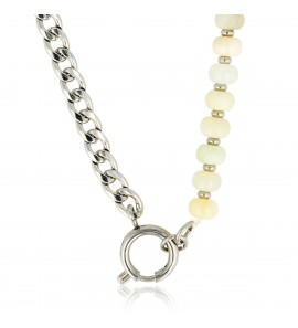 My Bendel Vita collier met Amazoniet42 cm - 136