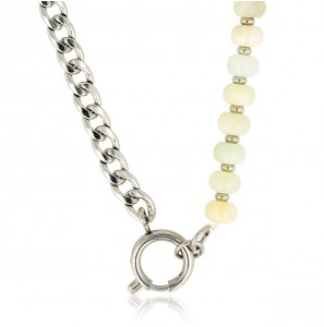 My Bendel Vita collier met Amazoniet42 cm - 136