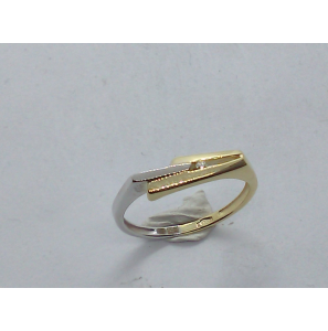 Goud bicolour  dames ring met 0.013 crt WE-SI - 202