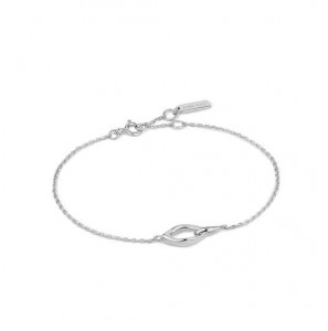 Ania Haie Wave Link Bracelet M zilver - 268