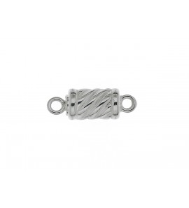 Zilver magneet sluiting fant . 6x10 mm - 278