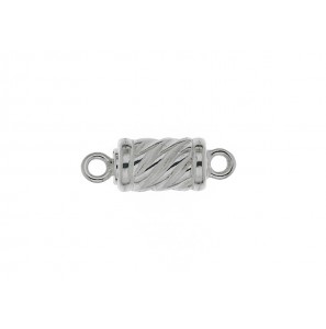 Zilver magneet sluiting fant . 6x10 mm - 278