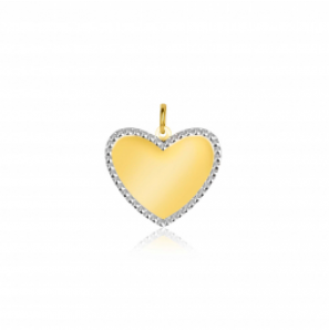 Zinzi Gold hanger hart gediam. randje 15 mm - 310