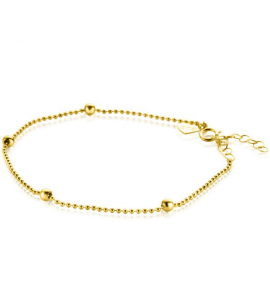ZINZI GOLD bolletjes armband met 4x bol 16-19 cm - 314