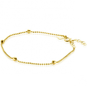 ZINZI GOLD bolletjes armband met 4x bol 16-19 cm - 314