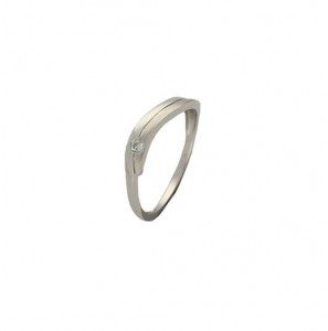 Zilver oorknop geel verguld hangende ovalen - 363