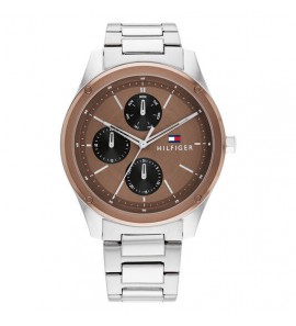 Tommy Hilfiger heren Tyler staal 43 mm - 400