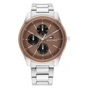 Tommy Hilfiger heren Tyler staal 43 mm - 400