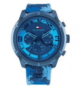 Tommy Hilfiger heren Wild blauw silic. stl  50 mm - 406