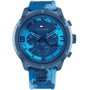 Tommy Hilfiger heren Wild blauw silic. stl  50 mm - 406