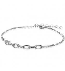 Zinzi zlv. armband met ovale tussenschakels - 423