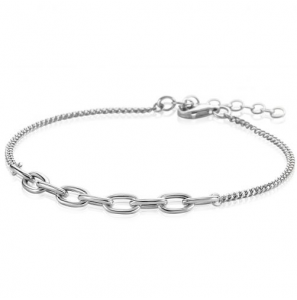 Zinzi zlv. armband met ovale tussenschakels - 423