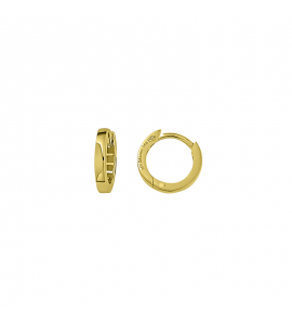 MY iMenso GOLD Creoli earrings "Dritto" (14k gold) 1.8x12mm - 454